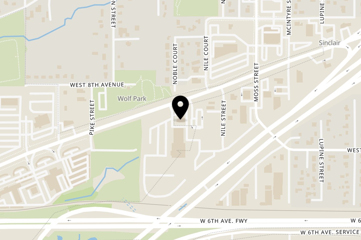 Map showing the location of El Tequileño Golden on 15900 W Colfax Ave in Golden